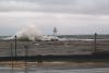 Rough seas in Grand Marais harbor, October 27, 2010 - photo by Carah Thomas